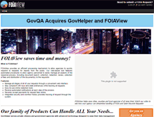 Tablet Screenshot of foiaview.com